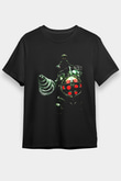Bioshock James Baskılı Unisex Siyah Tişört - Tshirt