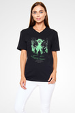 Bioshock James Baskılı Unisex Siyah V Yaka Tişört - Tshirt