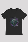 Bioshock James Baskılı Unisex Siyah V Yaka Tişört - Tshirt