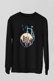Bisiklet Siyah Unisex Sweatshirt