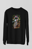Bisiklet Siyah Unisex Sweatshirt