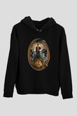Bitcoin Baskılı Unisex Siyah Hoodie