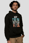 Bitcoin Baskılı Unisex Siyah Hoodie