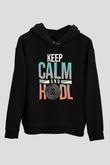 Bitcoin Baskılı Unisex Siyah Hoodie