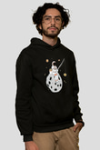 Bitcoin Baskılı Unisex Siyah Hoodie