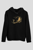 Bitcoin Baskılı Unisex Siyah Hoodie