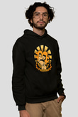 Bitcoin Baskılı Unisex Siyah Hoodie