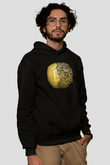Bitcoin Baskılı Unisex Siyah Hoodie