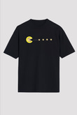 Bitcoin Baskılı Unisex Siyah Oversize Tişört - Tshirt