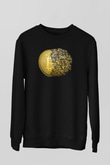 Bitcoin Baskılı Unisex Siyah Sweatshirt
