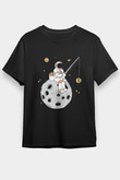 Bitcoin Baskılı Unisex Siyah Tişört - Tshirt