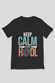 Bitcoin Baskılı Unisex Siyah V Yaka Tişört - Tshirt