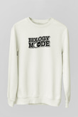 Biyoloji Baskılı Unisex Ekru Sweatshirt