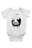 Björk Baskılı Beyaz Unisex Bebek Body - Zıbın