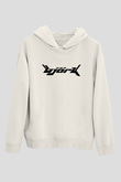 Björk Baskılı Beyaz Unisex Hoodie