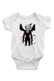 Black Clover Baskılı Beyaz Unisex Bebek Body - Zıbın
