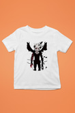 Black Clover Baskılı Beyaz Unisex Beyaz Çocuk Tişört - Tshirt
