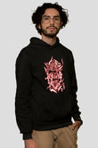 Black Clover Baskılı Unisex Siyah Hoodie