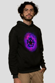 Black Clover Baskılı Unisex Siyah Hoodie