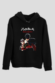 Black Clover Baskılı Unisex Siyah Hoodie