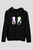 Black Clover Baskılı Unisex Siyah Hoodie