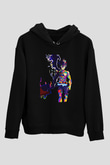 Black Clover Baskılı Unisex Siyah Hoodie