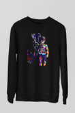 Black Clover Baskılı Unisex Siyah Sweatshirt