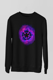 Black Clover Baskılı Unisex Siyah Sweatshirt