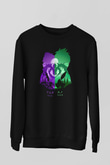 Black Clover Baskılı Unisex Siyah Sweatshirt