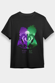 Black Clover Baskılı Unisex Siyah Tişört - Tshirt