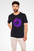Black Clover Baskılı Unisex Siyah Tişört - Tshirt