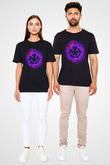 Black Clover Baskılı Unisex Siyah Tişört - Tshirt