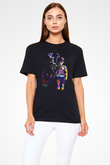 Black Clover Baskılı Unisex Siyah Tişört - Tshirt