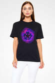 Black Clover Baskılı Unisex Siyah Tişört - Tshirt