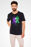 Black Clover Baskılı Unisex Siyah Tişört - Tshirt