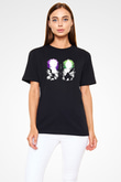 Black Clover Baskılı Unisex Siyah Tişört - Tshirt