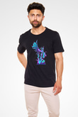 Black Clover Baskılı Unisex Siyah Tişört - Tshirt