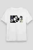 Black Clover Unisex Baskılı Beyaz Tişört - Tshirt