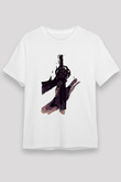 Black Clover Unisex Baskılı Beyaz Tişört - Tshirt