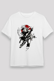 Black Clover Unisex Baskılı Beyaz Tişört - Tshirt