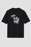 Black Dahlia Murder Baskılı Unisex Siyah Oversize Tişört