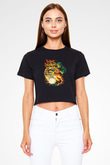 Black Dahlia Murder Siyah Crop Top Tişört