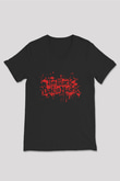 Black Dahlia Murder Siyah Unisex V Yaka Tişört T-Shirt
