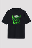Black Eyed Peas Baskılı Unisex Oversize Siyah Tişört