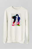 Black Eyed Peas Beyaz Unisex Sweatshirt