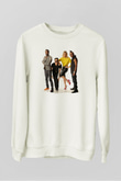 Black Eyed Peas Beyaz Unisex Sweatshirt