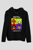 Black Eyed Peas Siyah Unisex Kapüşonlu Sweatshirt