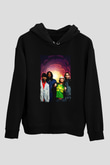 Black Eyed Peas Siyah Unisex Kapüşonlu Sweatshirt