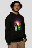 Black Eyed Peas Siyah Unisex Kapüşonlu Sweatshirt