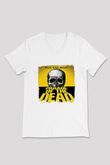 Black Label Society Baskılı Unisex Beyaz V Yaka Tişört